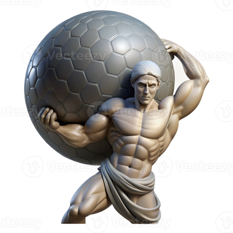 impressive traditional A Stoic Atlas Burdened by the Celestial genuine png