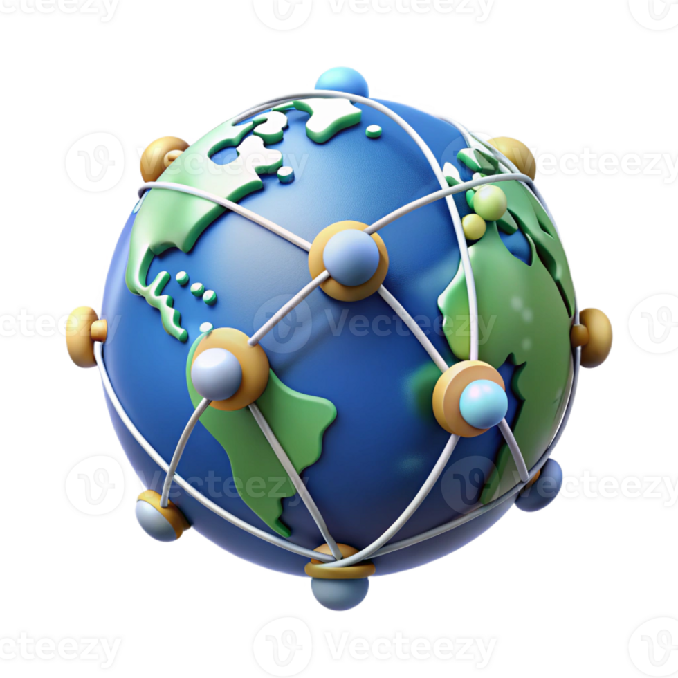 impressive rustic A Network of Interconnected Satellites detailed png