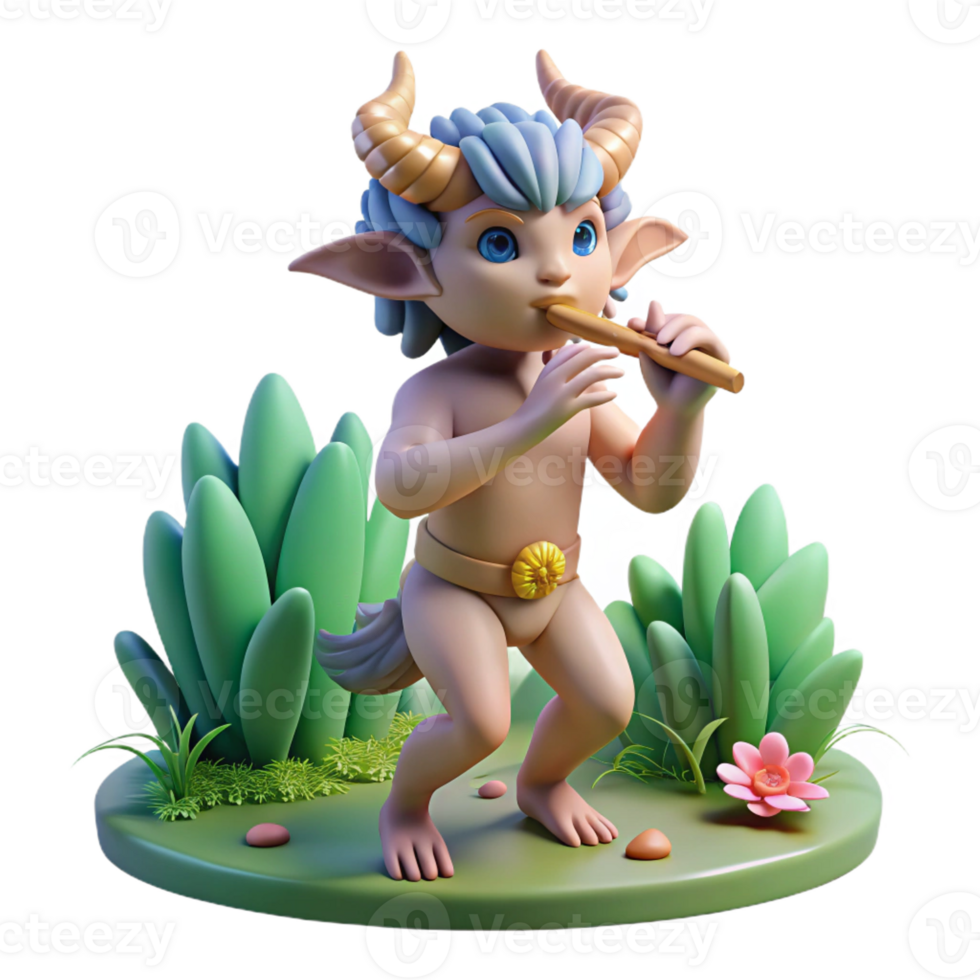 impressive classic A Mischievous Satyr Playing a Pan Flute exclusive png