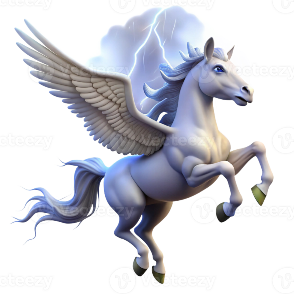 magnificent modern A Graceful Pegasus Soaring Through a premium png