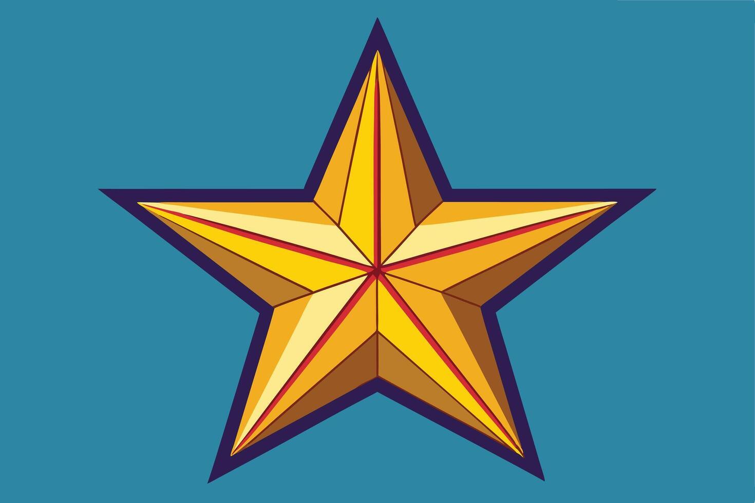 Colorful, Decorative Star Design for Graphic Use vector
