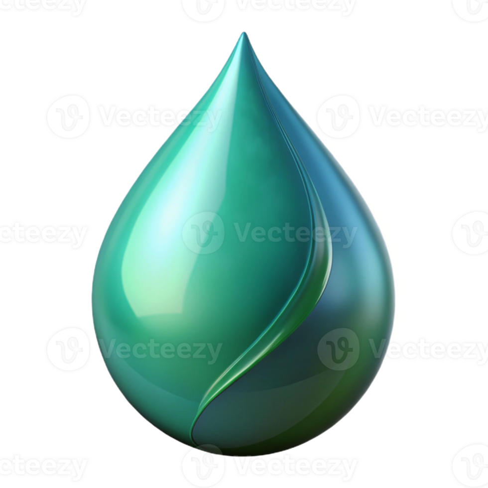 beautiful creative A Single Rain Drop on a Leaf Macro high quality png