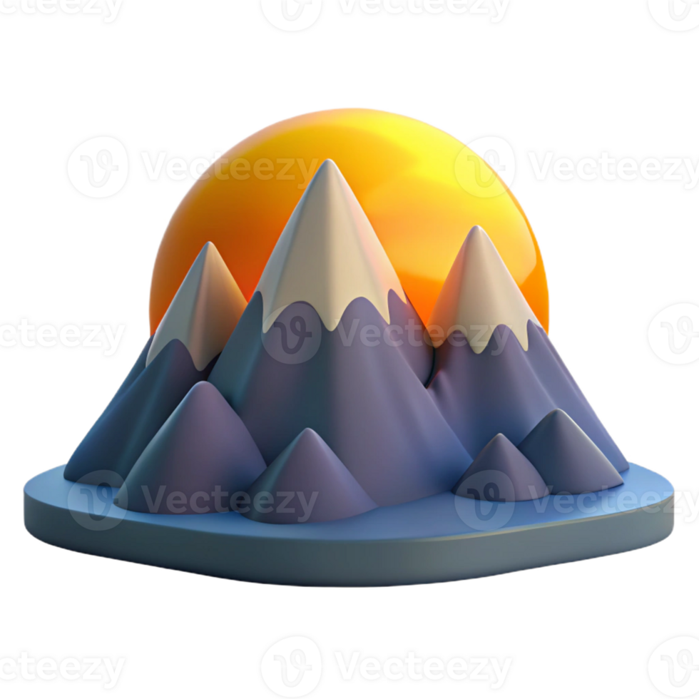 elegant classic A mountain range silhouetted against a sunrise sky, panoramic view, landscape photography style high quality png
