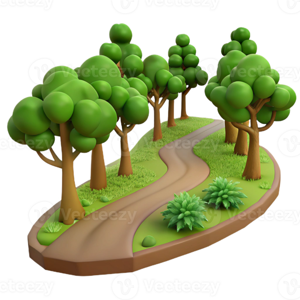 wonderful vintage A winding dirt path through a forest, dappled sunlight, nature photography style exclusive png