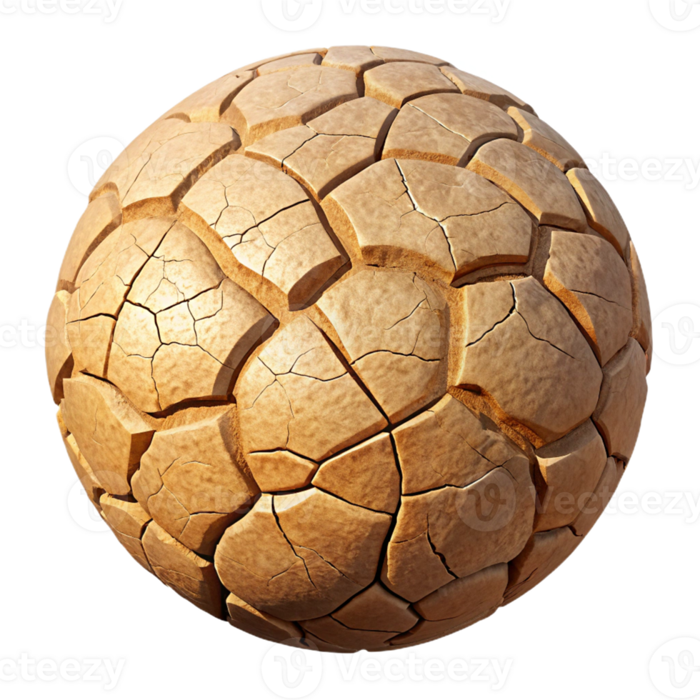 serene modern A cracked earth texture in a dry desert, harsh sunlight, realistic rendering professional png