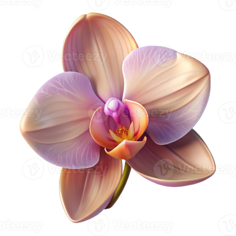 extraordinary traditional A Close Up of a Blooming Orchid Exotic detailed png