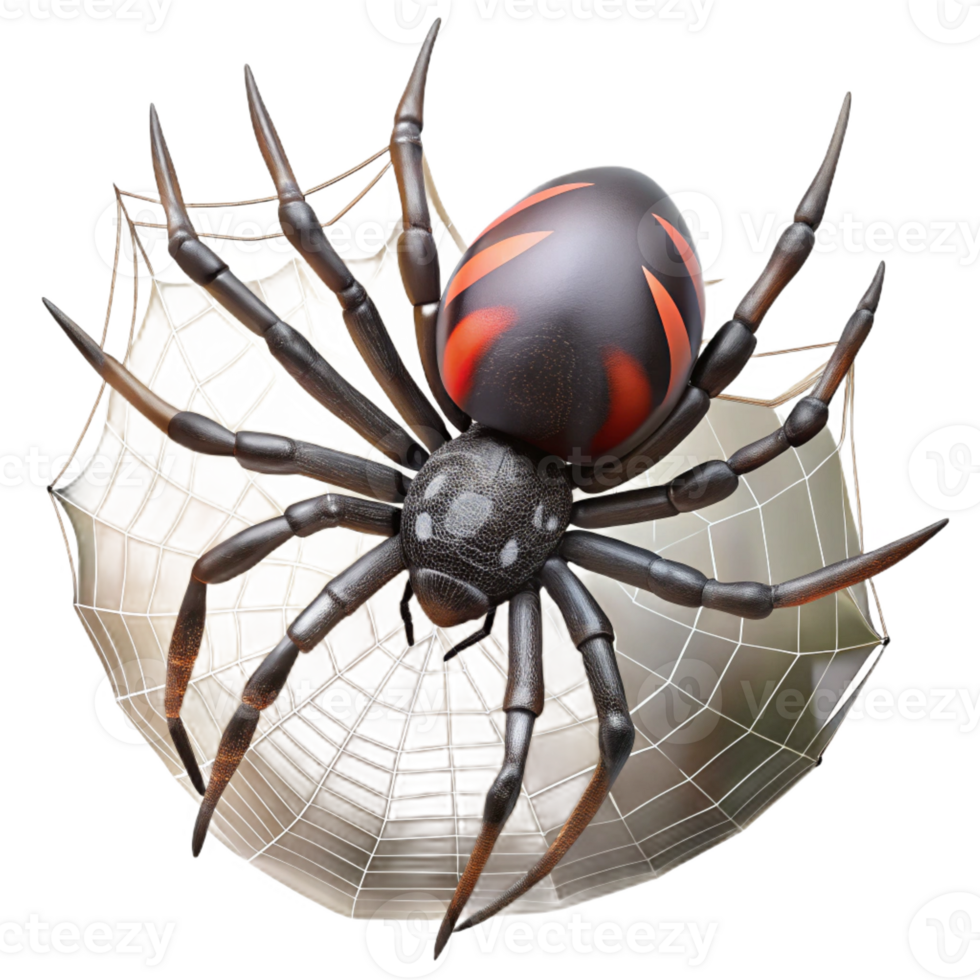 beautiful contemporary A Close Up of a Spider Spinning Its Web high quality png
