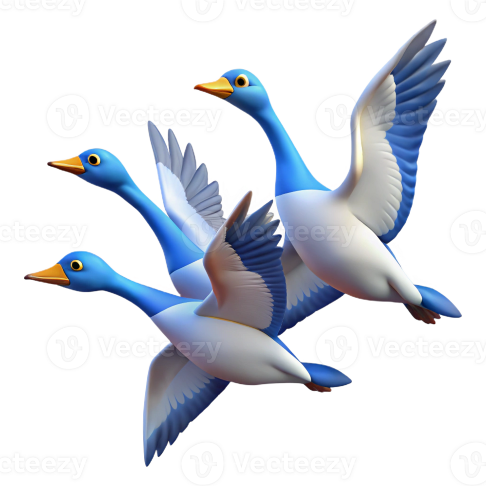 vibrant classic elegant rustic A Group of Migrating Birds Flying in professional original png