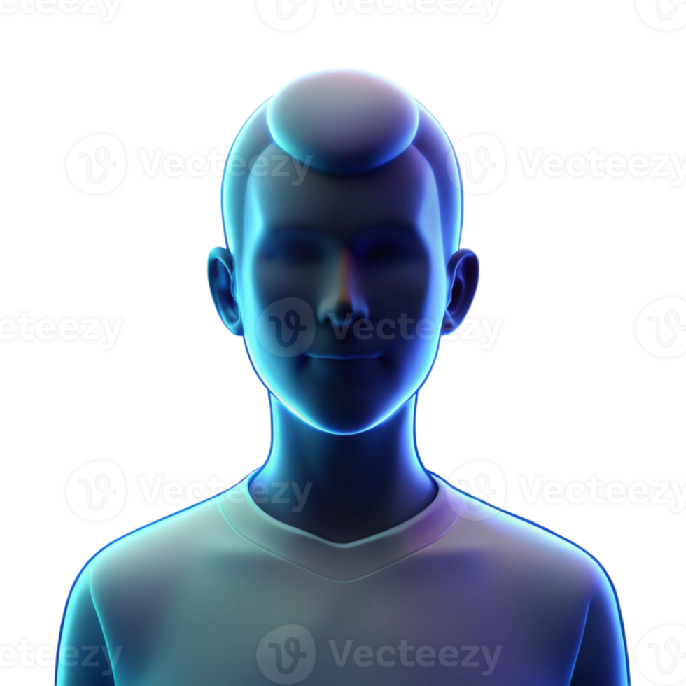 extraordinary rustic Portrait of a person with their silhouette outlined in light, dramatic and ethereal style premium png