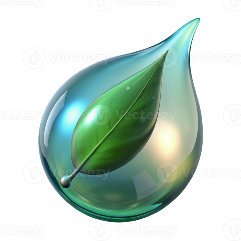 magnificent contemporary A close-up of a dewdrop on a leaf, reflecting the surrounding environment, macro photography, sparkling light, authentic png