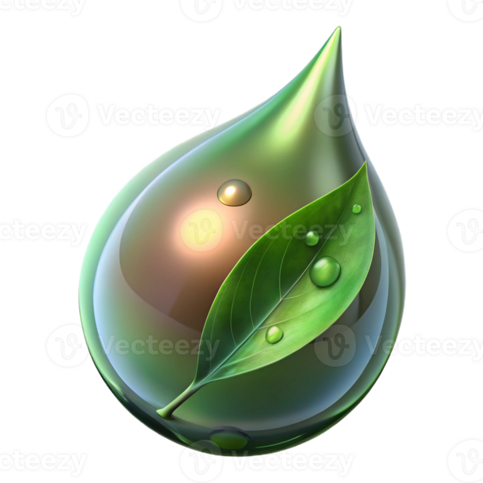 beautiful classic A close-up of a dewdrop on a leaf, reflecting the surrounding environment, macro photography, sparkling light, authentic png