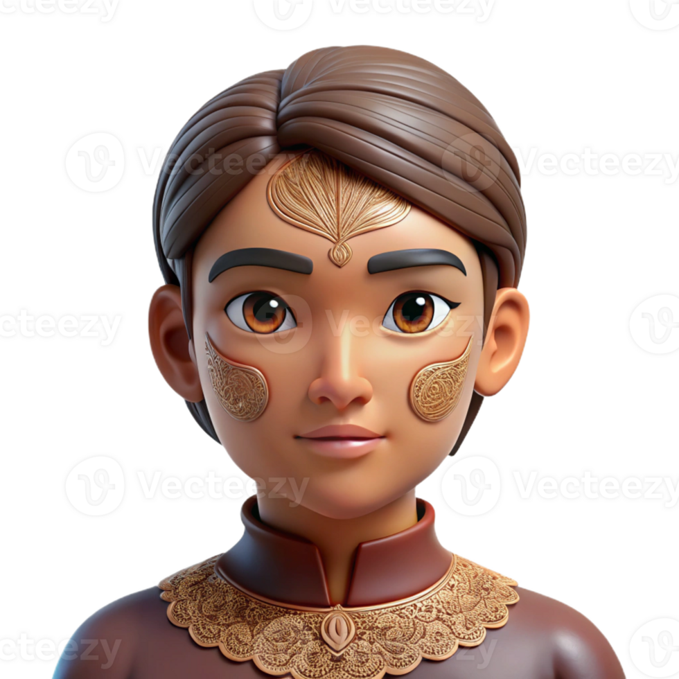 vibrant minimalist Portrait of a person with intricate henna designs on their hands and face, cultural portrait, soft and warm lighting genuine png