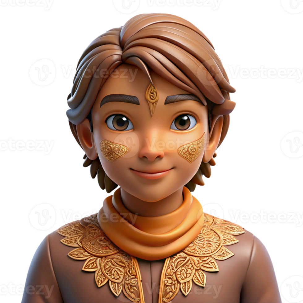 elegant minimalist Portrait of a person with intricate henna designs on their hands and face, cultural portrait, soft and warm lighting authentic png
