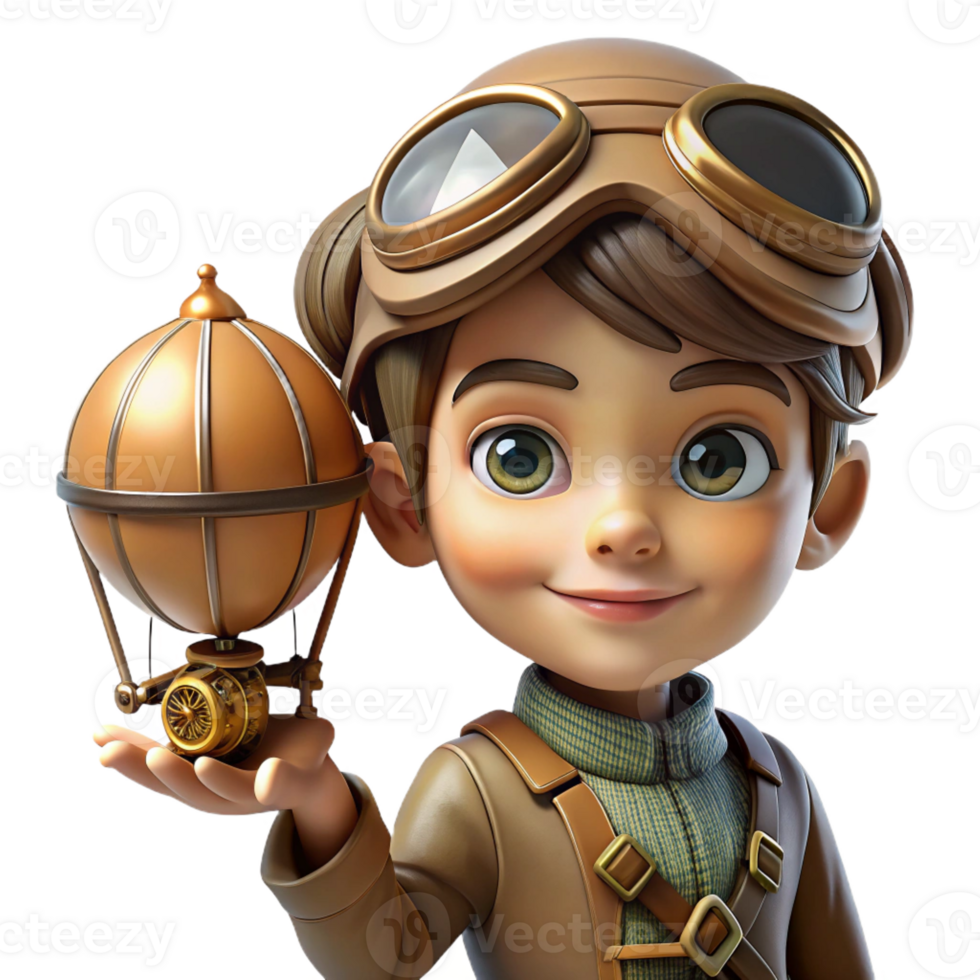 extraordinary traditional A Portrait of a Steampunk Child with high quality png