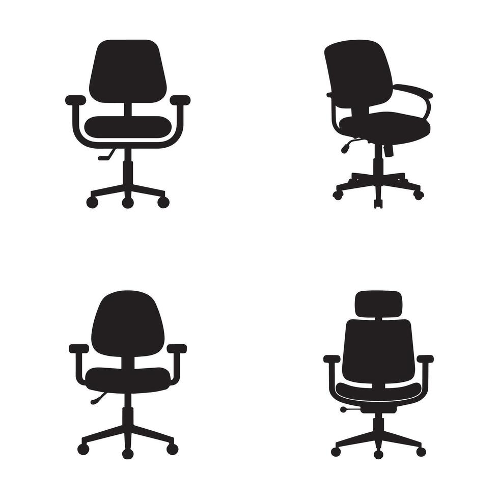 Ergonomic Office Chairs for Productivity and Comfortable Seating vector