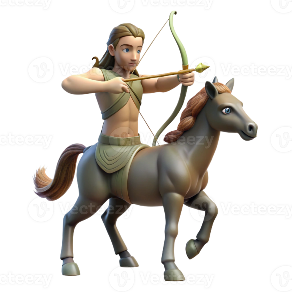 vibrant contemporary A Wise Centaur with the Upper Body of a authentic png