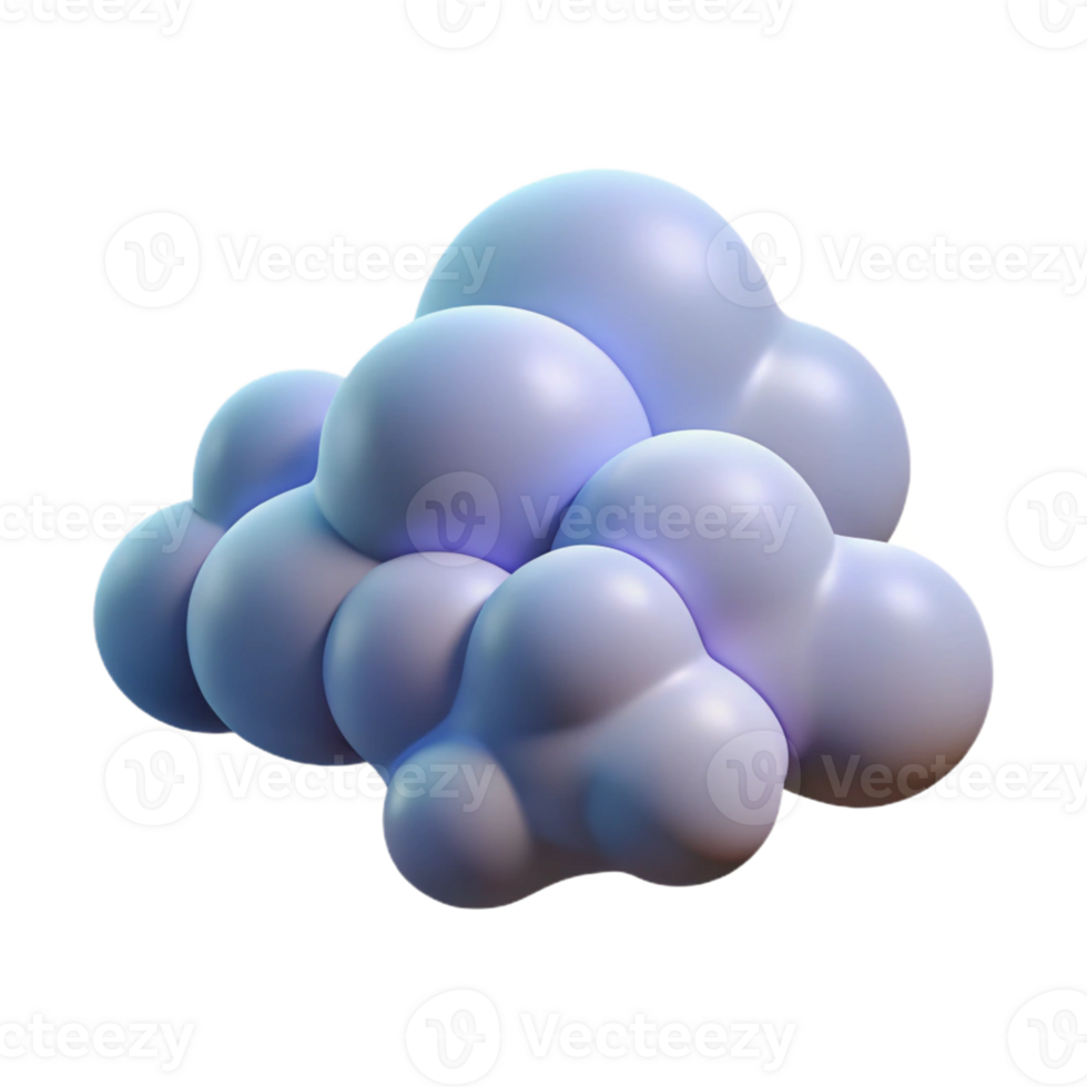 extraordinary abstract A group of clouds in the sky, abstract shapes, ethereal style high resolution png