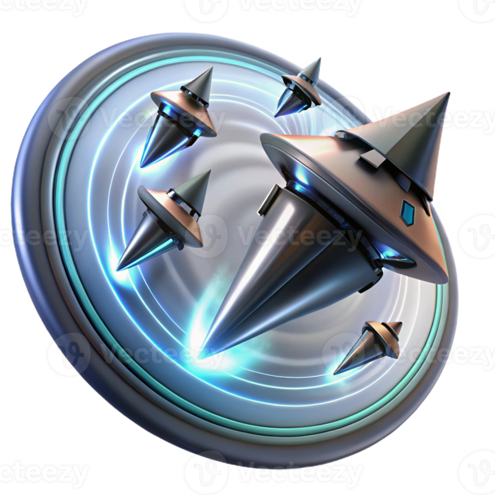 dramatic classic A fleet of sleek, triangular spaceships warping through a wormhole, leaving trails of distorted light. Dynamic lighting, abstract style high resolution png