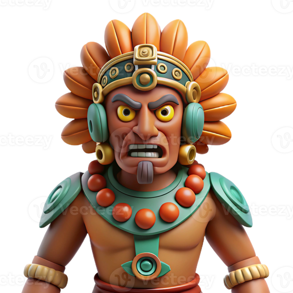 beautiful vintage A powerful Aztec god Xipe Totec, wearing flayed skin, intense, dramatic lighting, pre-Columbian art style professional png