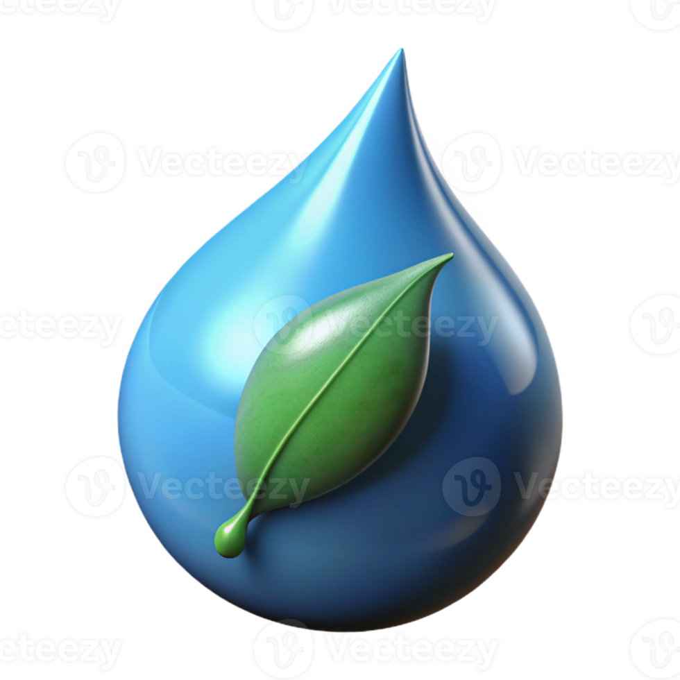 beautiful creative A single raindrop falling on a leaf, macro photography, high-speed photography, detailed textures professional png
