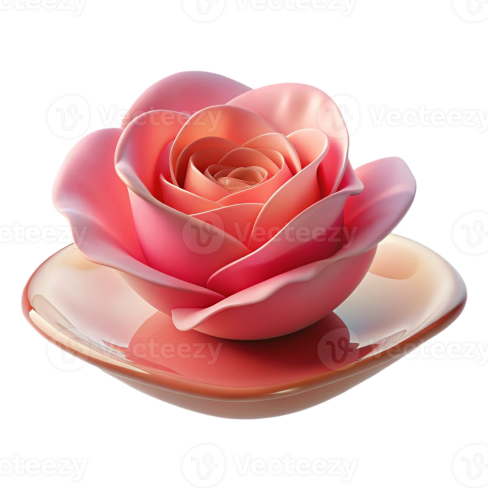 dramatic vintage A single, perfect rose petal floating on water, minimalist photography style high resolution png
