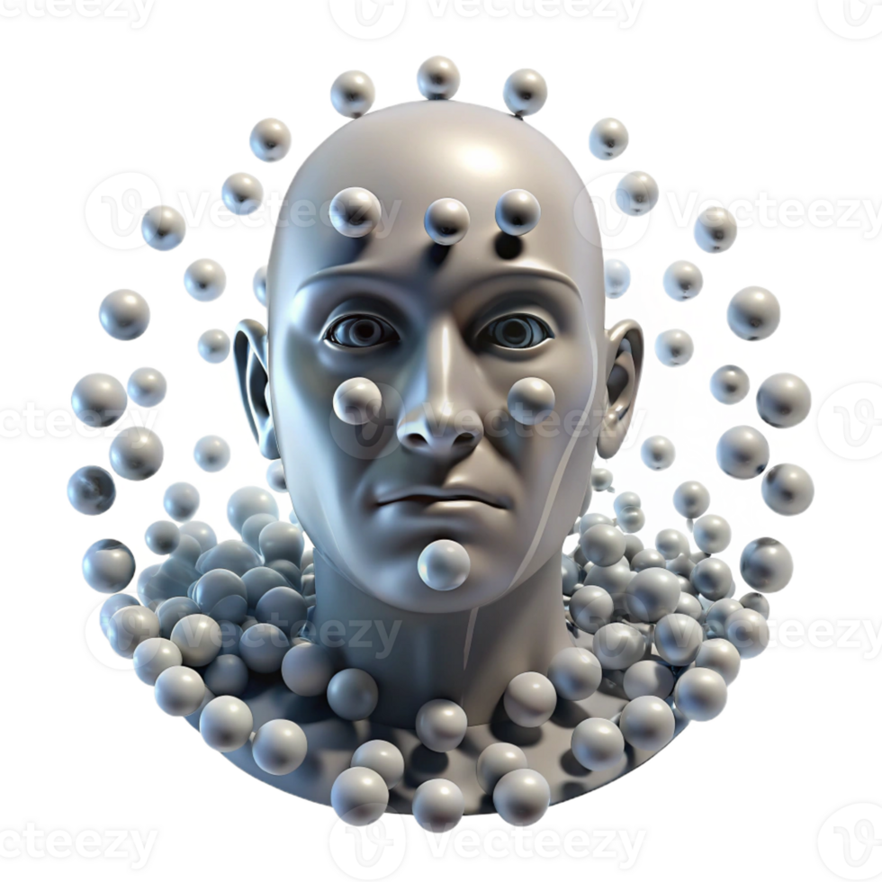 vibrant vintage stunning vintage A Swarm of Nanobots Forming the Shape of a premium professional png