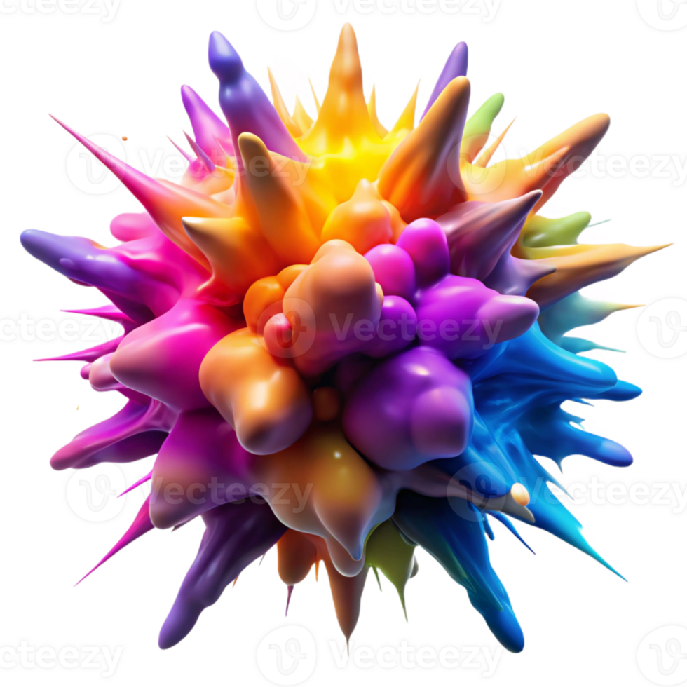vibrant artistic wonderful creative A Chaotic Explosion of Vibrant Paint premium 4K png