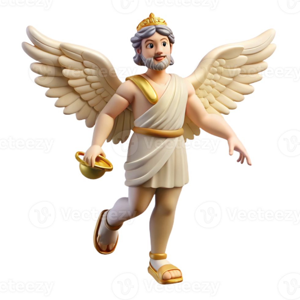 extraordinary contemporary vibrant contemporary A Swift Hermes with Winged Sandals original exclusive png