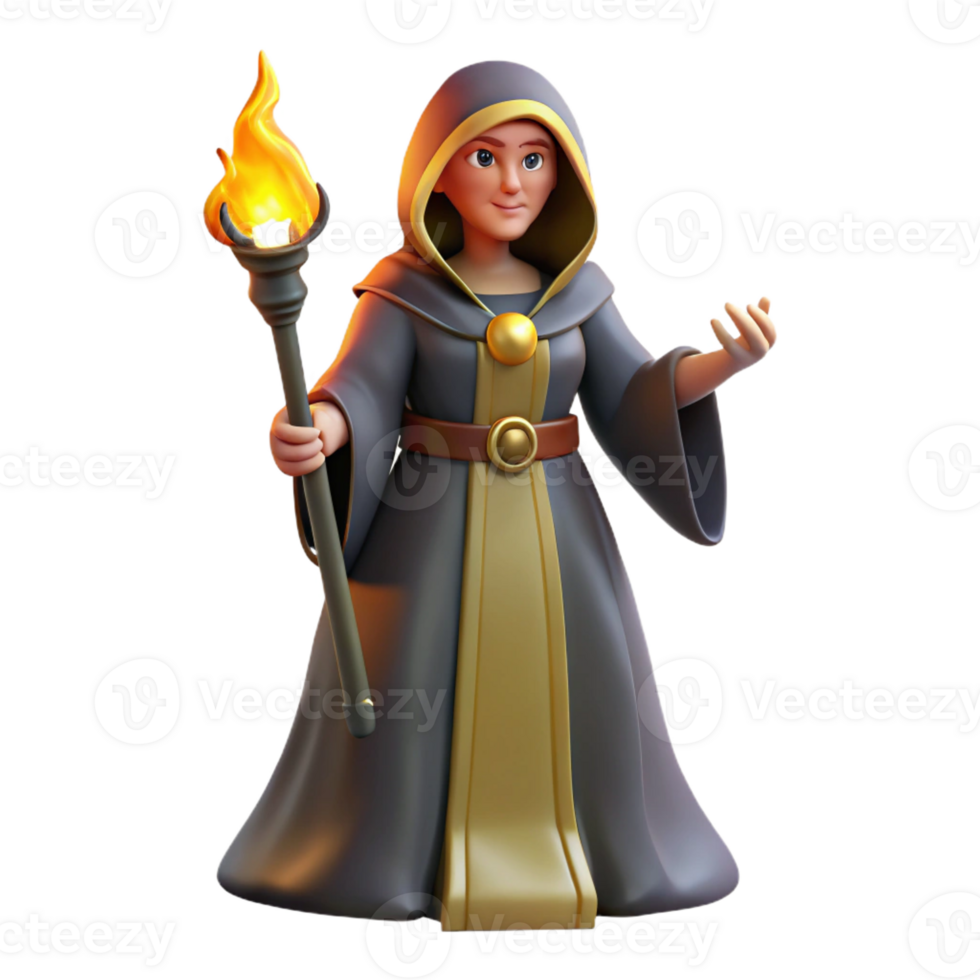 magnificent minimalist A wise Hecate holding a torch, guiding souls through the underworld. Mysterious, occult style high resolution png