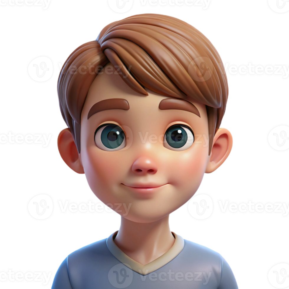 magnificent creative Portrait of a young boy with wide, innocent eyes, lit by soft, natural window light, Impressionist style professional png