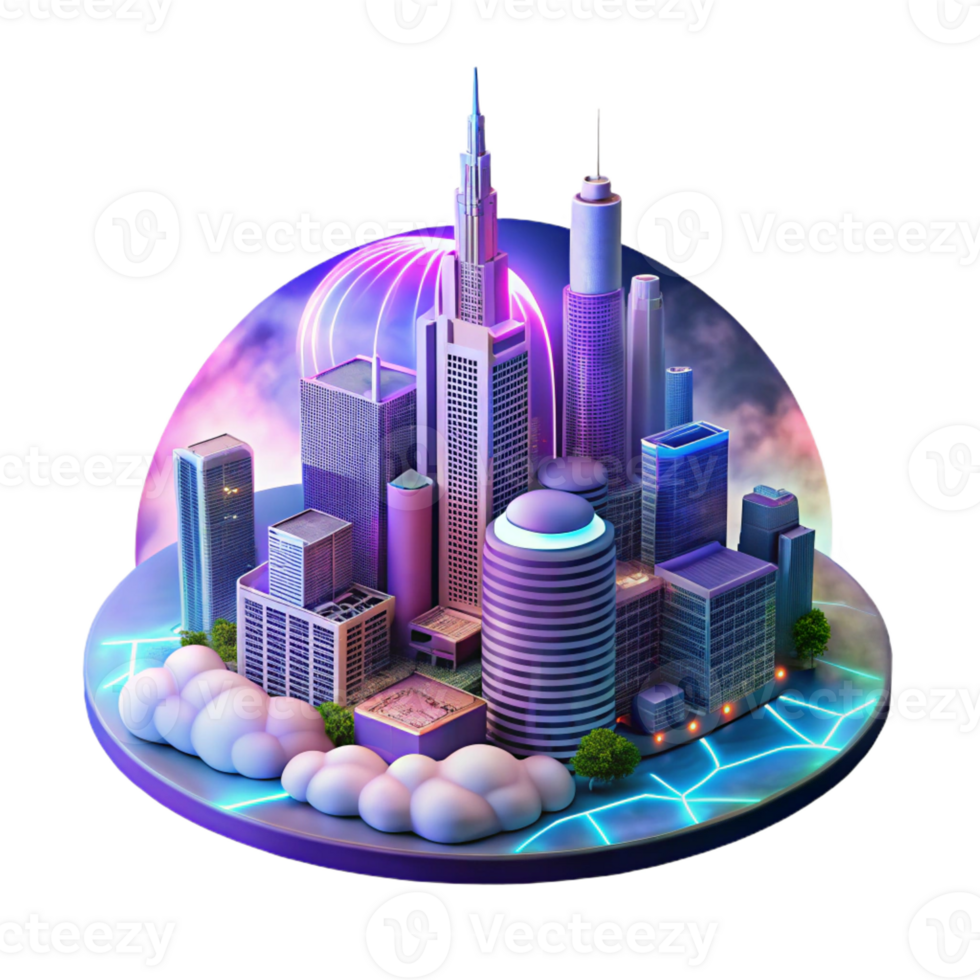 dramatic classic A futuristic cityscape, towering skyscrapers piercing a swirling nebula, vibrant neon lights reflecting on rain-slicked streets, synthwave style original png