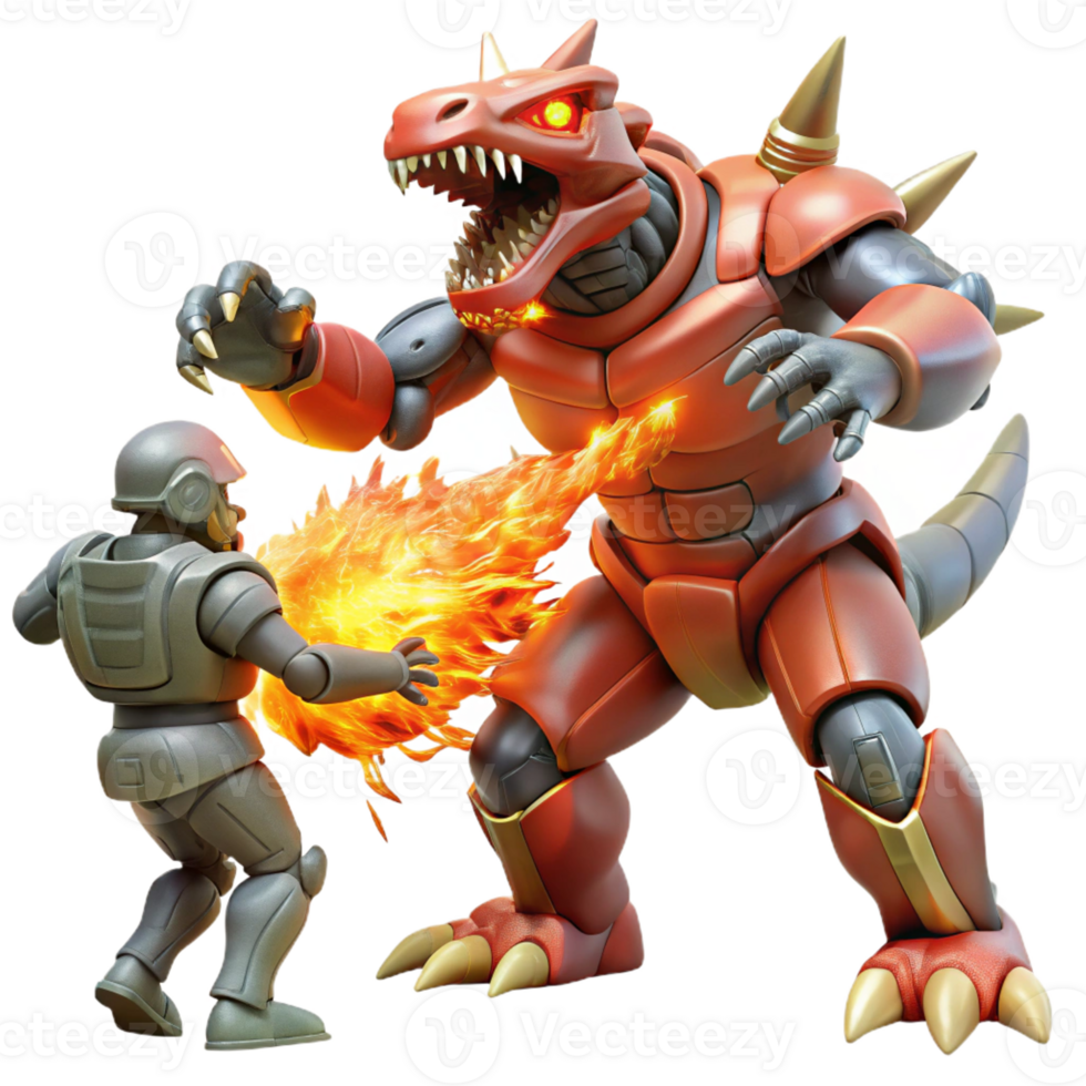 serene minimalist A giant robot, battling a colossal alien monster in a ruined city, fiery explosion lighting, anime style detailed png