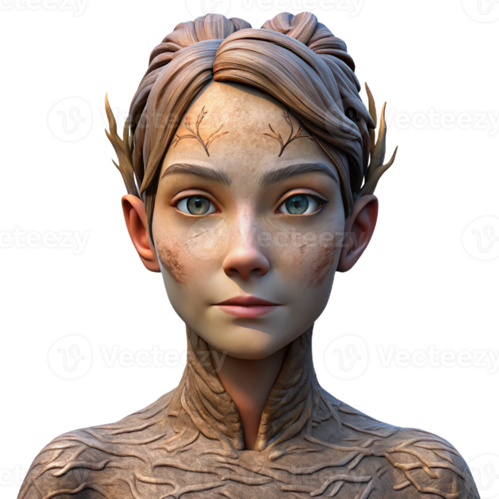 beautiful modern extraordinary minimalist Portrait of a Woman with Skin Textured genuine professional png