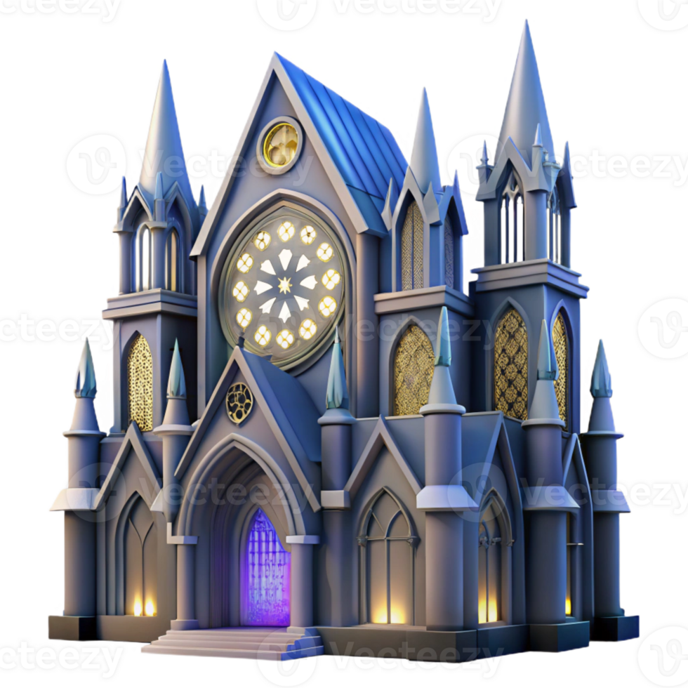 impressive traditional beautiful modern Gothic Cathedral Stained Glass Rose premium 4K png