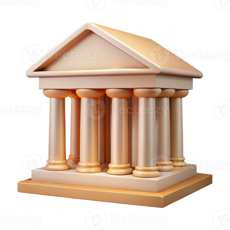 vibrant traditional vibrant modern Greek Revival Temple Classic Columns and high quality original png