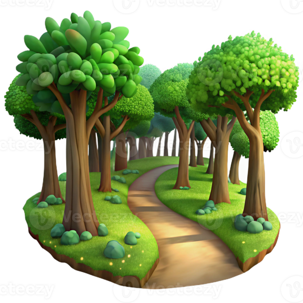 wonderful modern Winding Dirt Path Through Lush genuine png