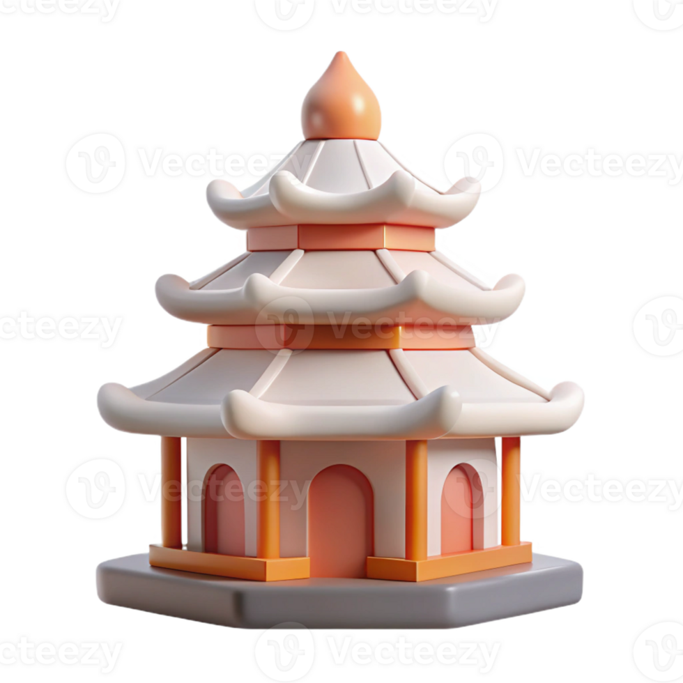 vibrant creative Buddhist temple, serene and minimalist design, soft natural light, peaceful and contemplative professional png