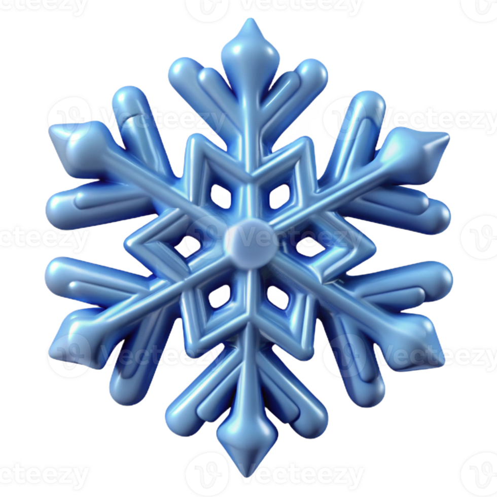 wonderful traditional A single, perfect snowflake falling against a dark blue background, macro photography, crystalline structure detailed png