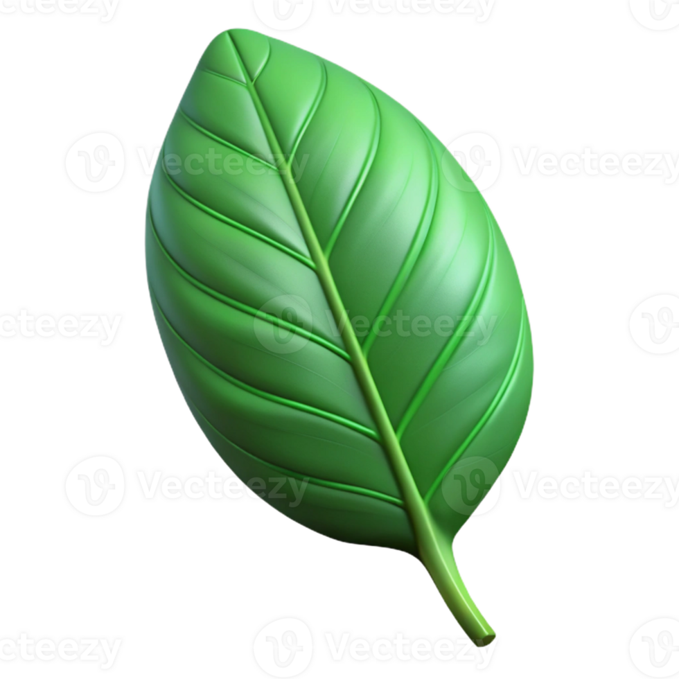beautiful abstract A single, perfect green leaf with intricate veins, backlighting, botanical illustration style 4K png