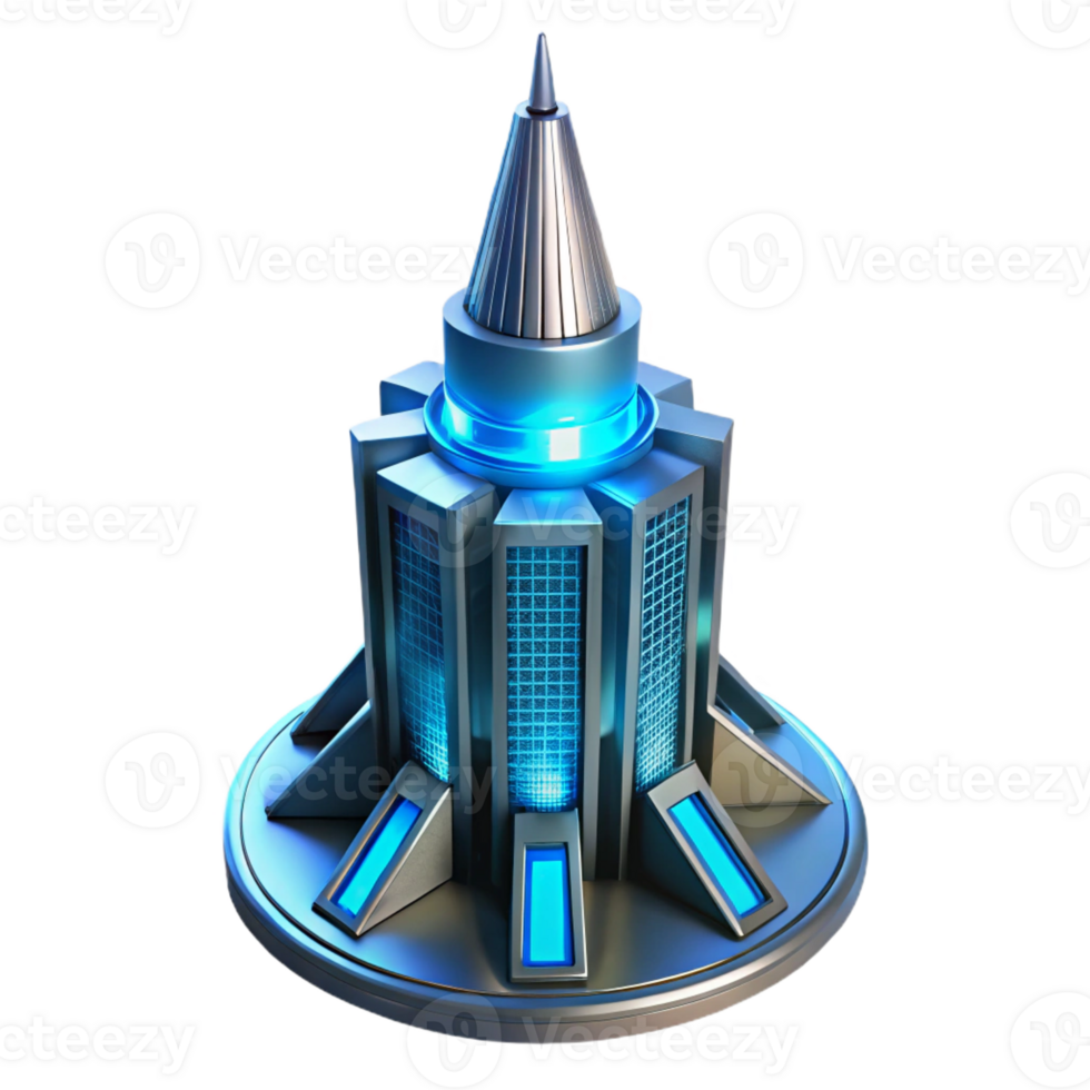 wonderful abstract elegant classic A Futuristic Bioluminescent Skyscraper authentic 4K png