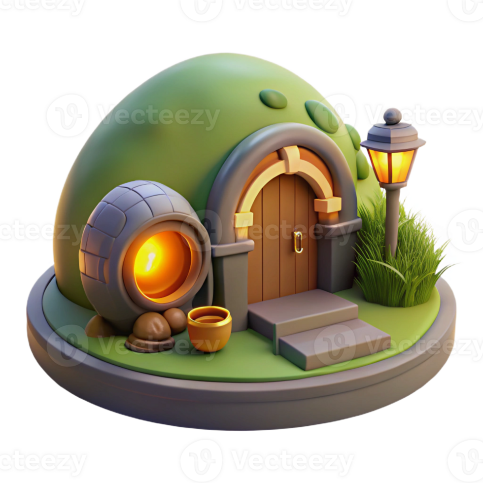 stunning contemporary serene modern A Cozy Hobbit Hole Built Into a Grassy genuine high quality png