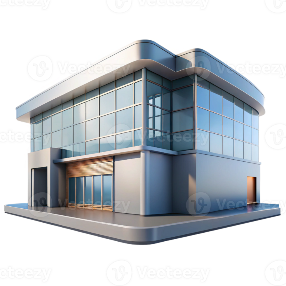 impressive rustic A Sleek Modern Museum with Large Glass high resolution png