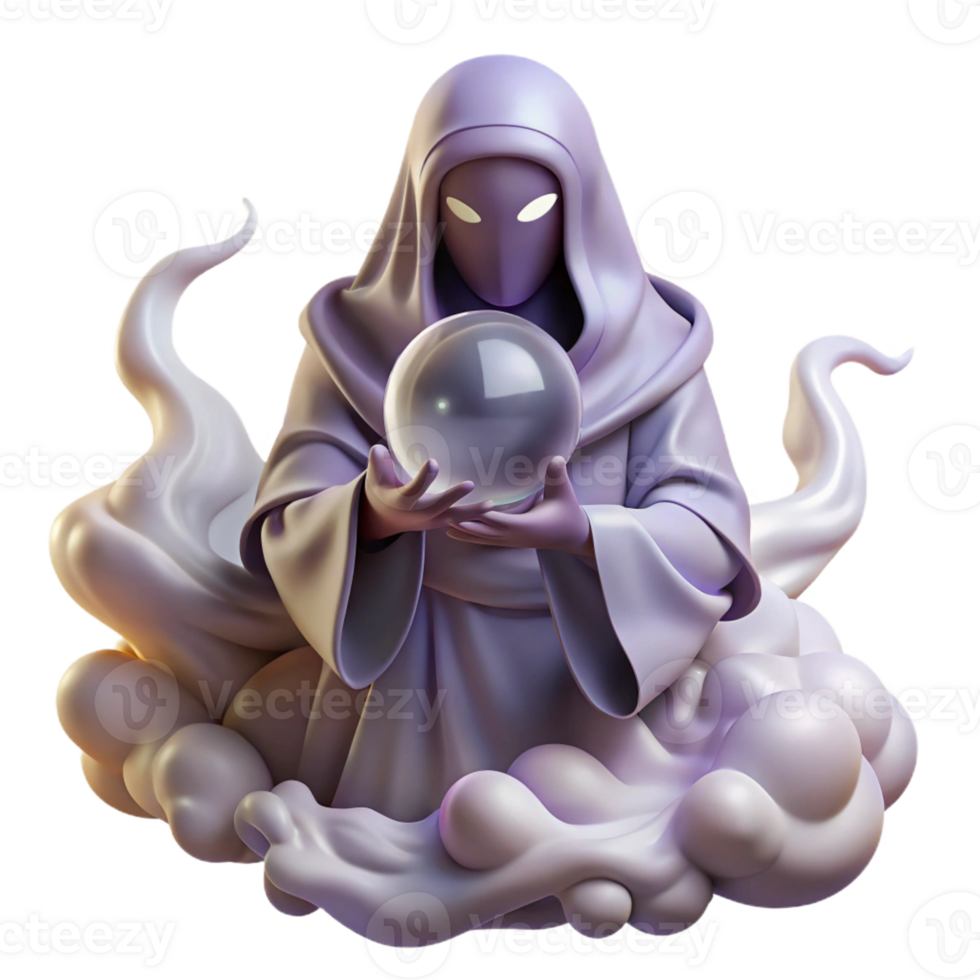 dramatic traditional A Mysterious Oracle with Veiled Eyes and high resolution png