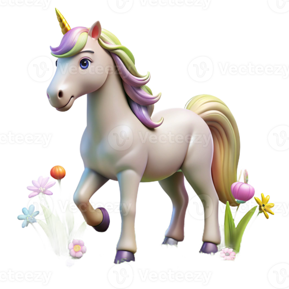 beautiful artistic vibrant minimalist A Graceful Unicorn with a Pearly White detailed 4K png