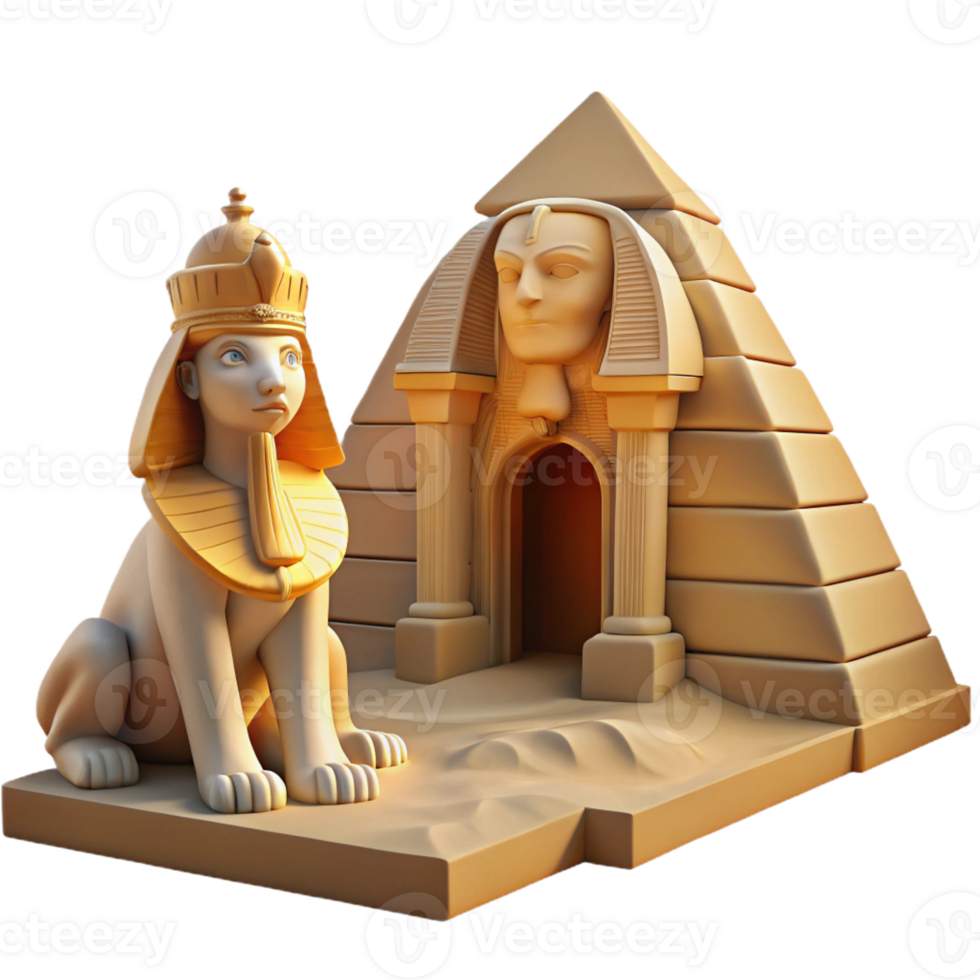 stunning modern elegant traditional A Mysterious Sphinx with the Head of a high quality high resolution png