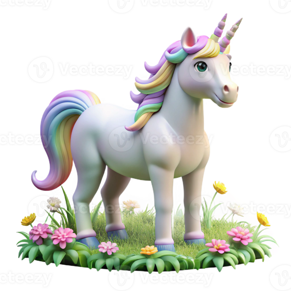 stunning vintage wonderful creative A Graceful Unicorn with a Pearly White professional authentic png
