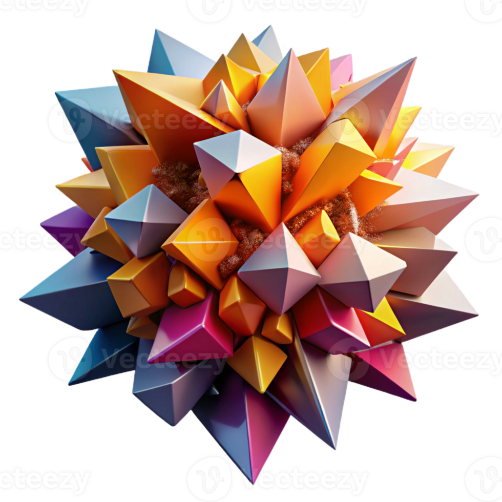 elegant classic A Chaotic Explosion of Vibrant Fragmented exclusive png