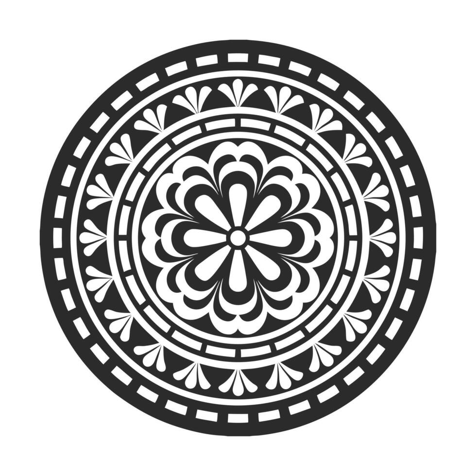 Intricate Mandala Design Illustration vector