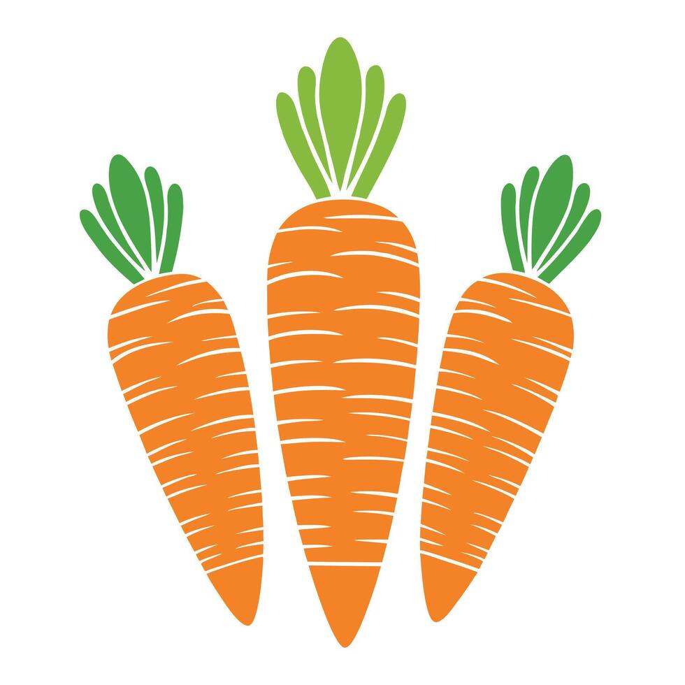 Carrot Symbol Design icon vector