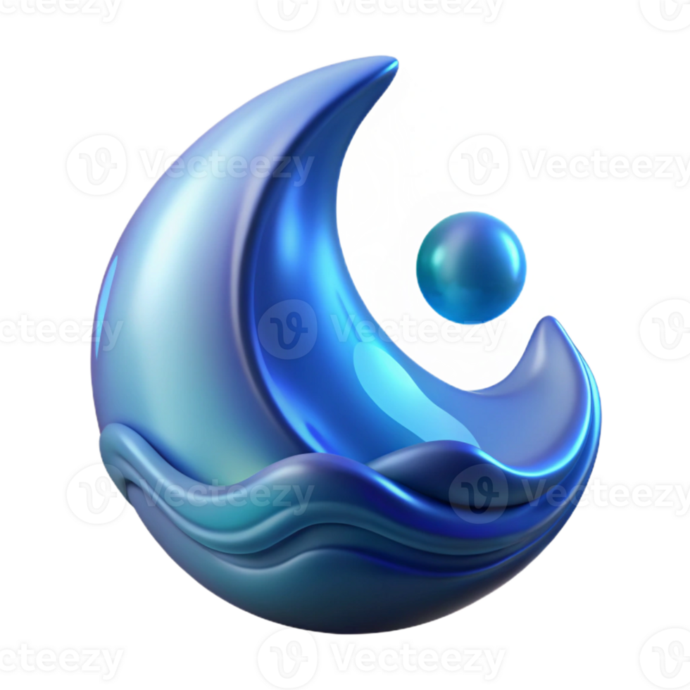 stunning vintage A serene, abstract representation of water, using flowing lines and cool colors, illuminated by moonlight, in an impressionist style detailed png